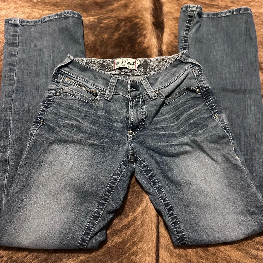 Ariat Women's Blue Boot Cut Jeans - Picture 3 of 6
